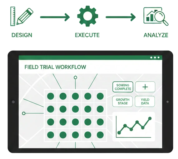 One Platform for Designing, Running, and Analyzing Field Trials