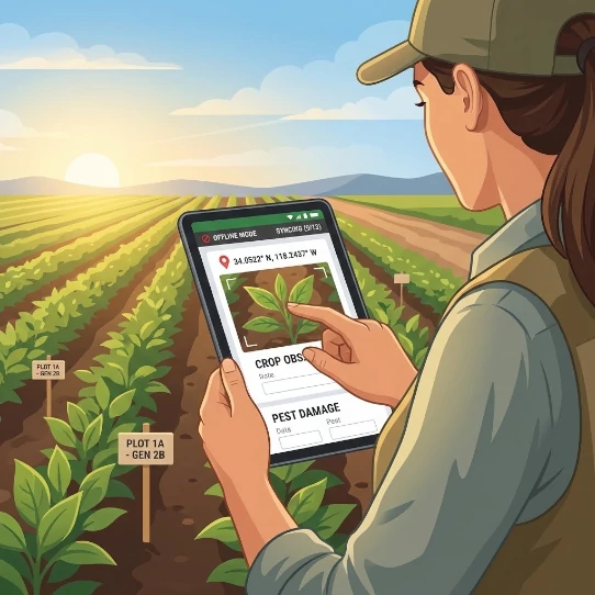 Document Observations Anywhere, Anytime—Even Without Internet Connection