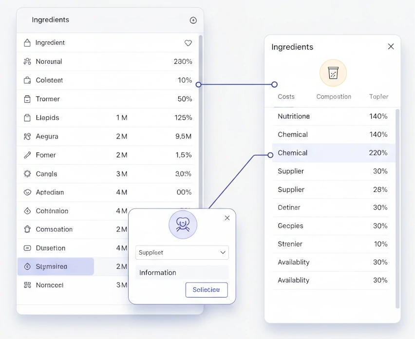 Comprehensive Ingredient Management