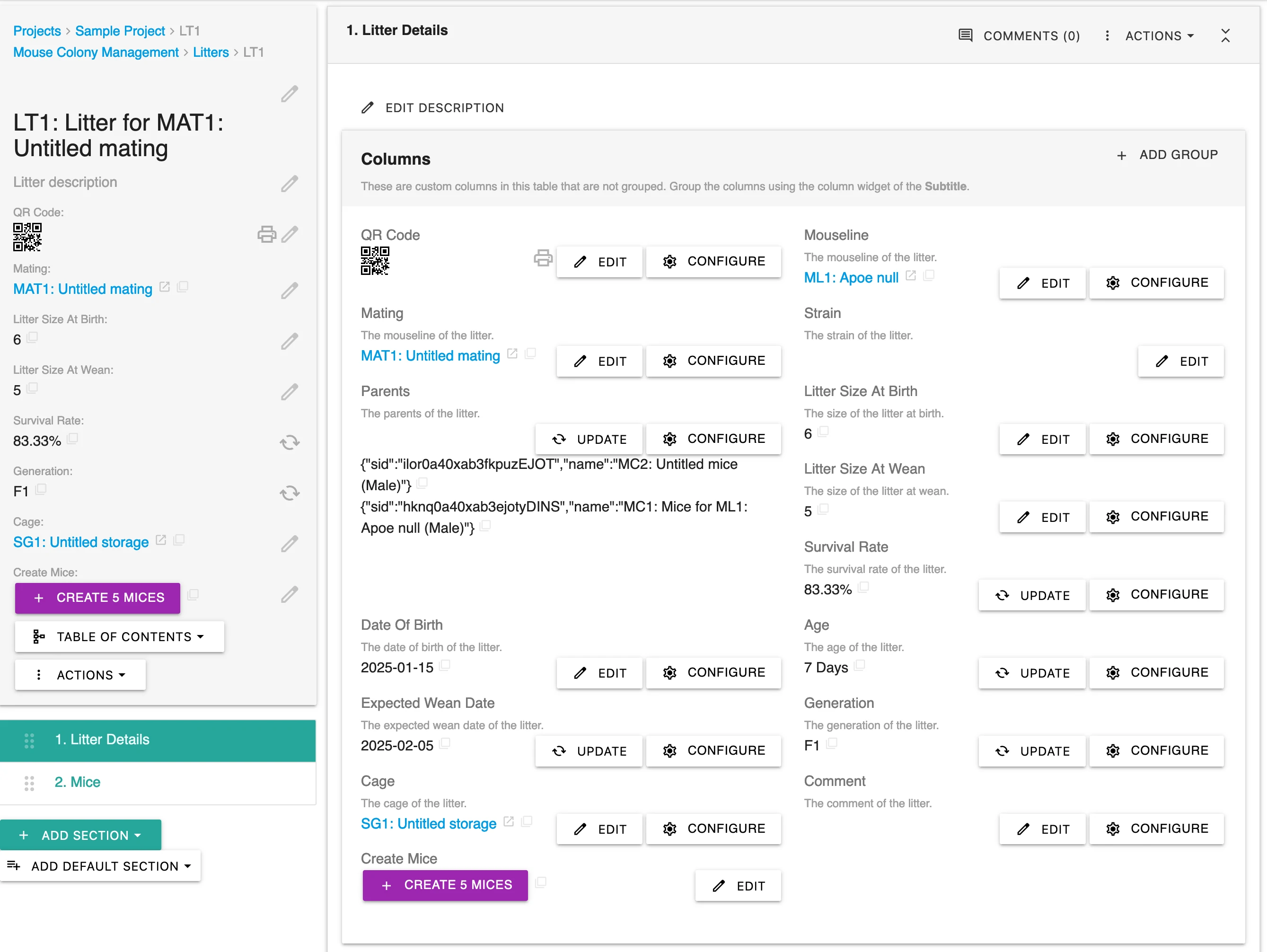 Manage Litter Size, Generation, and More with Ease