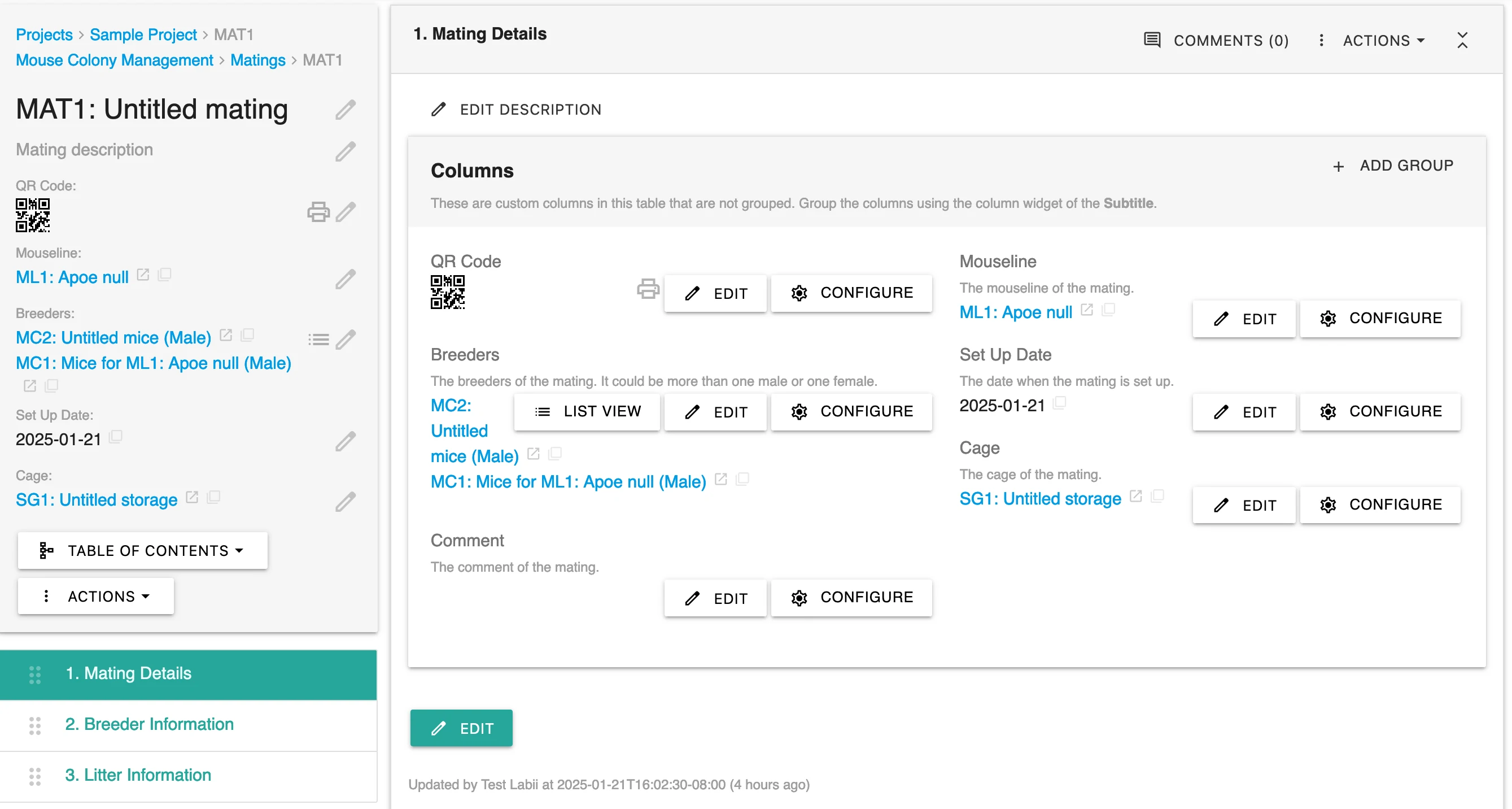 Track Every Mating Event with Precision Using Labii